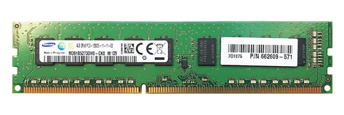 RAM memória 1x 4GB Samsung ECC UNBUFFERED DDR3 2Rx8 1600MHz PC3-12800 UDIMM | M391B5273DH0-CK0