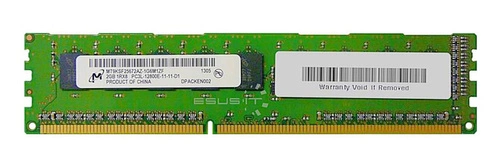 RAM memória 1x 2GB Micron ECC UNBUFFERED DDR3  1600MHz PC3-12800 UDIMM | MT9KSF25672AZ-1G6