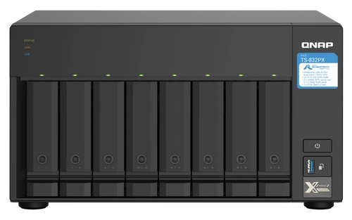NAS-kiszolgáló QNAP TS-832PX-4G 8x SSD | HDD SATA 4GB RAM