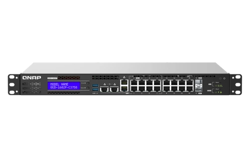 Kapcsoló QNAP QGD-1602P-C3558-8G 8x 1Gb | 8x 2.5Gb 2x SFP+ 370 W PoE+/PoE++