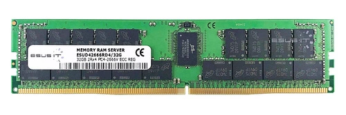 RAM memória 1x 32GB ESUS IT ECC REGISTERED DDR4 2Rx4 2666MHZ PC4-21300 RDIMM | ESUD42666RD4/32G