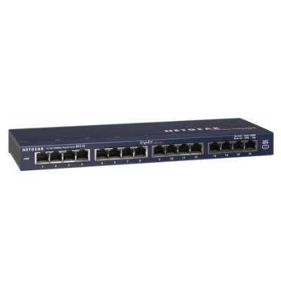 Kapcsoló Netgear GS116GE | 512 kB | 32 Gb/s | 16x Ethernet Port