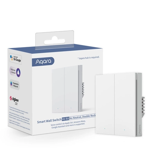 Intelligens kapcsoló Aqara Smart Wall Switch H1 EU (No Neutral) | WS-EUK02