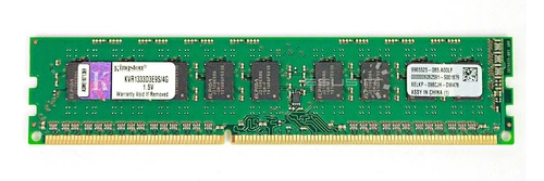 RAM memória 1x 4GB Kingston ECC UNBUFFERED DDR3  1333MHz PC3-10600 UDIMM | KVR1333D3E9S/4G
