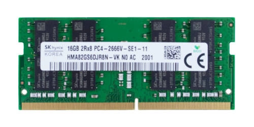RAM memória 1x 16GB Hynix SO-DIMM DDR4 2666MHZ PC4-21300 | HMA82GS6DJR8N-VK