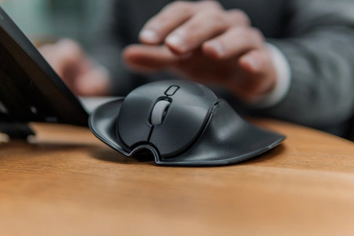 Vezeték nélküli egér Bakker Elkuizen HandshoeMouse Shift Bluetooth BNEPS210RLW