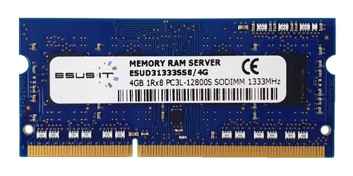 RAM memória 1x 4GB ESUS IT SO-DIMM DDR3 1333MHz PC3-10600 | ESUD31333SS8/4G