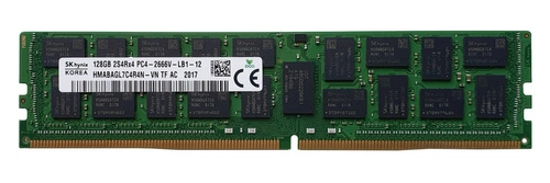 RAM memória 1x 128GB Hynix ECC LOAD REDUCED DDR4 2S4Rx4 2666MHZ PC4-21300 LRDIMM | HMABAGL7C4R4N-VN