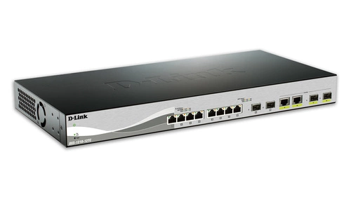 Kapcsoló D-Link DXS-1210-12TC 8x 10Gb 2x SFP+ 2x RJ-45/SFP+