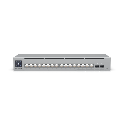 Kapcsoló Ubiquiti USW-Pro-Max-16-PoE 12x 10/100/1000  4x 1000/2500  2x SFP+ 180 W PoE+/PoE++