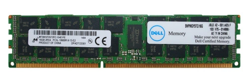 RAM memória 1x 16GB Micron ECC REGISTERED DDR3  1333MHz PC3-10600 RDIMM | MT36KSF2G72PZ-1G4
