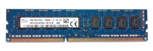 RAM memória 1x 8GB Hynix ECC UNBUFFERED DDR3  1600MHz PC3-12800 UDIMM | HMT41GU7AFR8A-PB