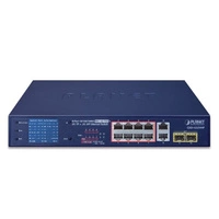 Kapcsoló Planet GSD-1222VHP 8x 1Gb 2x SFP 120 W PoE+