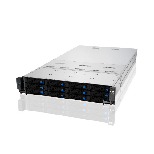 Szerver Platform ASUS 2U RS720A-E11-RS12/10G/2.4KW/8NVMe/GPU/OCP 90SF01G5-M008P0 AMD x 2 DDR4 x 32 12 x 2.5" SATA/SAS/NVME PSU 1+1