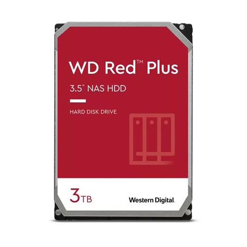 Merevlemez Western Digital RED PLUS 3.5'' HDD 3TB 7200RPM SATA 6Gb/s 256MB | WD30EFPX