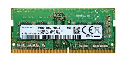 RAM memória 1x 8GB Samsung SO-DIMM DDR4 2666MHZ PC4-21300 | M471A1K43CB1-CTD