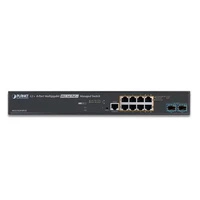 Kapcsoló Planet MGS-5220-8P2X 8x 1Gb 2x SFP+ 200 W PoE+