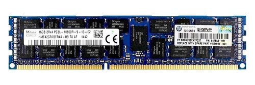 RAM memória 1x 16GB Hynix ECC REGISTERED DDR3  1333MHz PC3-10600 RDIMM | HMT42GR7BFR4A-H9