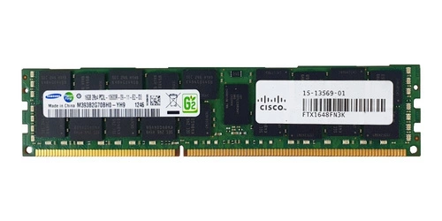 RAM memória 1x 16GB Samsung ECC REGISTERED DDR3 2Rx4 1333MHz PC3-10600 RDIMM | M393B2G70BH0-YH9