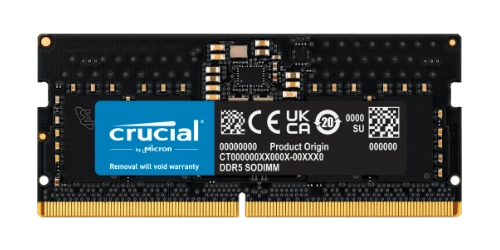 RAM memória 8GB Crucial SO-DIMM DDR5 4800MHz PC5-38400 | CT8G48C40S5