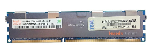RAM memória 1x 4GB Hynix ECC REGISTERED DDR3  1333MHz PC3-10600 RDIMM | HMT151R7TFR4C-H9