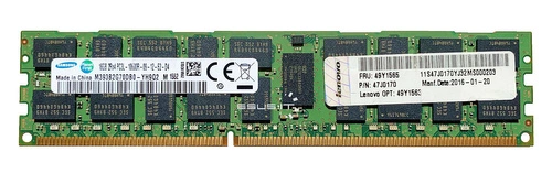 RAM memória 1x 16GB Samsung ECC REGISTERED DDR3  1333MHz PC3-10600 RDIMM | M393B2G70DB0-YH9