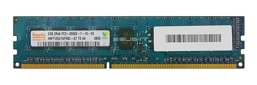 RAM memória 1x 2GB Hynix ECC UNBUFFERED DDR3  1066MHz PC3-8500 UDIMM | HMT125U7AFR8C-G7