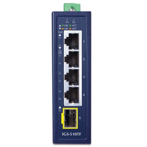 Kapcsoló Planet IGS-510TF 4x 1Gb 1x SFP