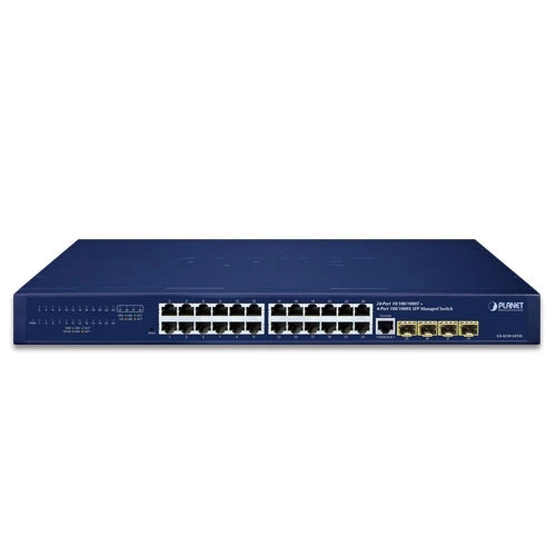 Kapcsoló Planet GS-4210-24T4S 20x 1Gb 4x RJ-45/SFP