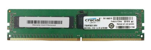 RAM memória 1x 8GB Crucial ECC REGISTERED DDR4  2133MHz PC4-17000 RDIMM | CT8G4RFD8213