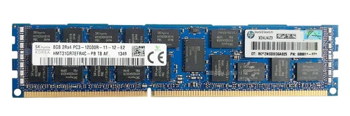 RAM memória 1x 8GB Hynix ECC REGISTERED DDR3 2Rx4 1600MHz PC3-12800 RDIMM | HMT31GR7EFR4C-PB