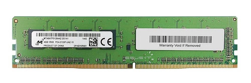 RAM memória 1x 4GB Micron NON-ECC UNBUFFERED DDR4 2133MHz PC4-17000 UDIMM | MTA8ATF51264AZ-2G1