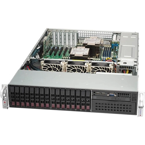 Szerver Platform Supermicro 2U 221P-C9RT SYS-221P-C9RT Intel x 2 DDR5 x 16 16 x 2.5" SATA/SAS/NVME PSU 1+1
