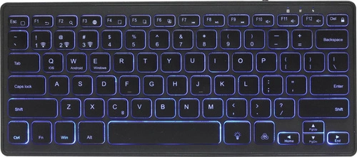 Vezeték nélküli billentyűzet Gembird KB-BTRGB-01-DE QWERTZ