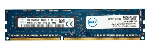 RAM memória 1x 4GB Hynix ECC UNBUFFERED DDR3  1333MHz PC3-10600 UDIMM | HMT351U7CFR8A-H9