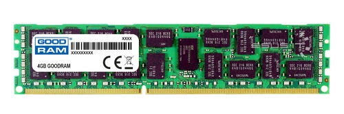 RAM memória 1x 4GB GoodRAM ECC REGISTERED DDR3 2Rx8 1333MHz PC3-10600 RDIMM | W-MEM1333R3D84GLV