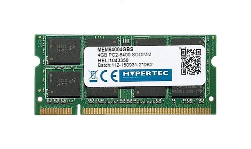 RAM memória 1x 4GB HYPERTEC SO-DIMM DDR2 800MHz PC2-6400 | MEM64004GBS