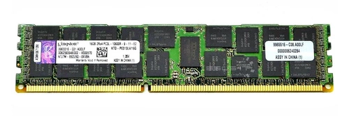 RAM memória 1x 16GB Kingston ECC REGISTERED DDR3  1333MHz PC3-10600 RDIMM | KTD-PE313LV/16G