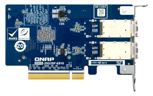 Hálózati Kártya QNAP QXG-25G2SF-E810 2x SFP28 25Gbps