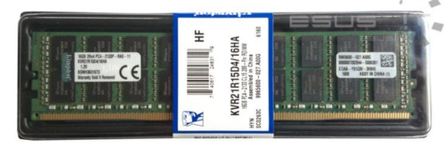 RAM memória 1x 16GB Kingston ECC REGISTERED DDR4  2133MHz PC4-17000 RDIMM | KVR21R15D4/16HA