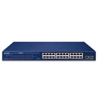 Kapcsoló Planet GSW-2620HP 24x 1Gb 2x SFP 240 W PoE+