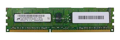 RAM memória 1x 2GB Micron ECC UNBUFFERED DDR3  1066MHz PC3-8500 UDIMM | MT18JSF25672AZ-1G1
