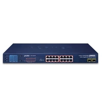 Kapcsoló Planet GSW-1820VHP 16x 1Gb 2x SFP 300 W PoE+