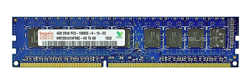 RAM memória 1x 4GB Hynix ECC UNBUFFERED DDR3  1333MHz PC3-10600 UDIMM | HMT351U7AFR8C-H9