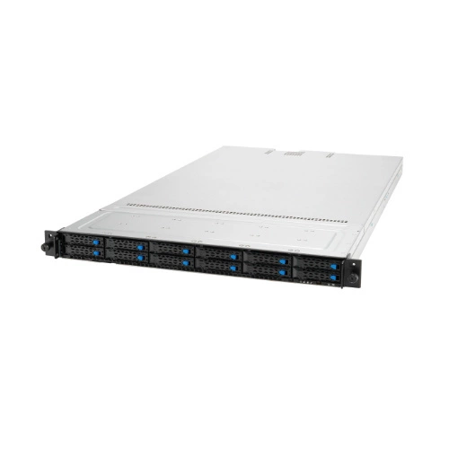 Szerver Platform ASUS 1U RS500A-E11-RS12/800W/12NVMe 90SF01R1-M00DJ0 AMD x 1 DDR4 x 16 12 x 2.5" SATA/SAS/NVME PSU 1+1