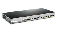 Kapcsoló D-Link DXS-1210-12TC 8x 10Gb 2x SFP+ 2x RJ-45/SFP+