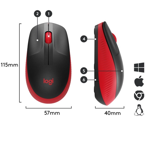 Vezeték nélküli egér Logitech M190 910-005908