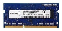 RAM memória 1x 4GB ESUS IT SO-DIMM DDR3 1333MHz PC3-10600 | ESUD31333SS8/4G