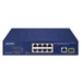 Kapcsoló Planet FGSD-1011HP 8x 100Mb 1x RJ-45/SFP 120 W PoE+
