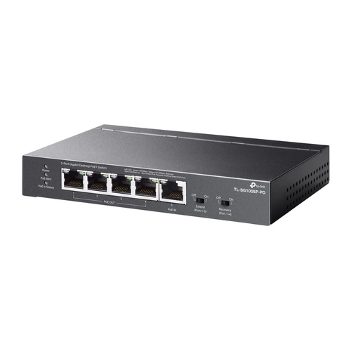 Kapcsoló TP-LINK TL-SG1005P-PD 5x 1Gb 66 W PoE+ / PoE++